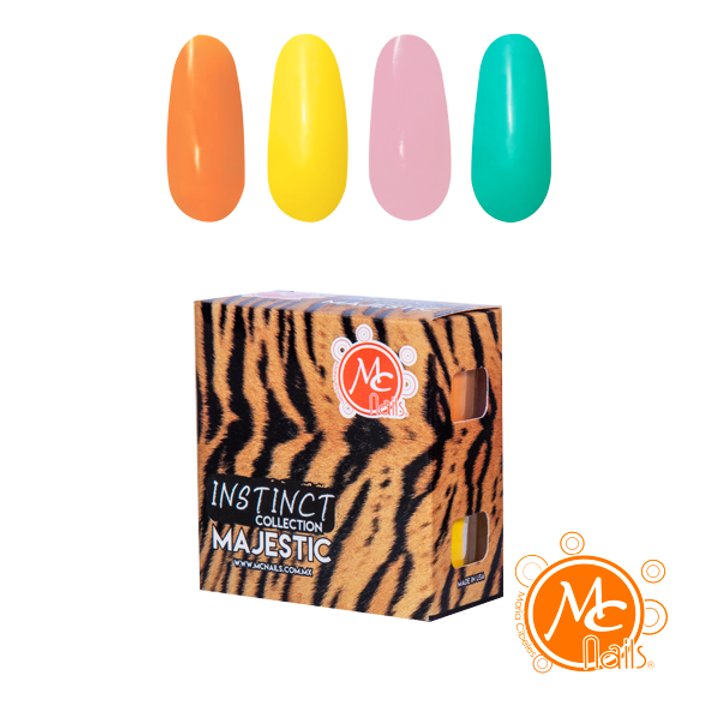 Caja de Polvo acrílico Majestic 4 pz MC