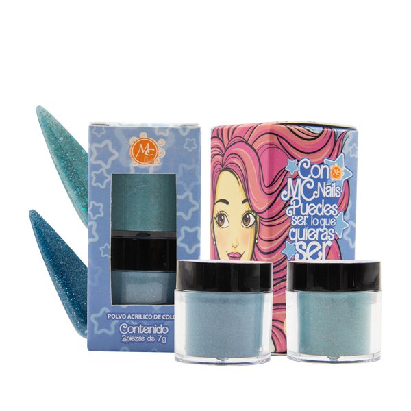 Colección de acrílicos SE LO QUE QUIERAS SER AZUL 2pz