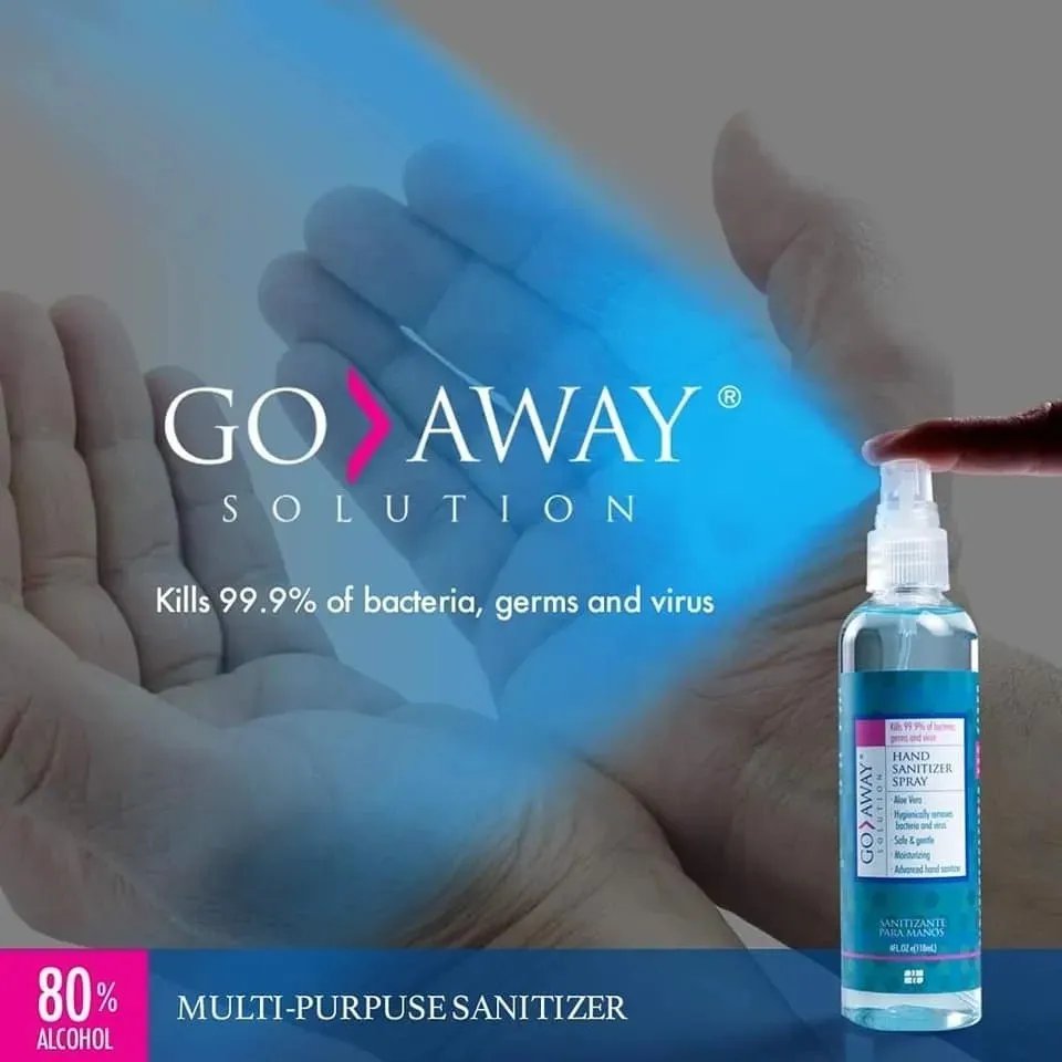 GO AWAY 4 OZ SANITIZANTE PARA MANOS NAIL FACTORY